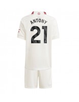 Manchester United Antony #21 Alternativní dres pro děti 2023-24 Krátký Rukáv (+ trenýrky)